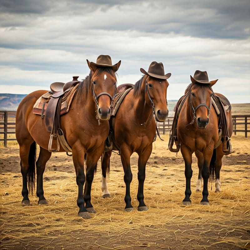 cavalli per ambientazione western