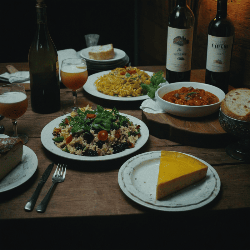 cibi e bevande alla cena con delitto