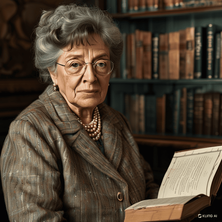 Agatha Christie che legge un lib