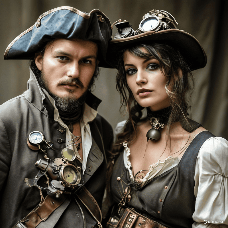 uomini e donne steampunk